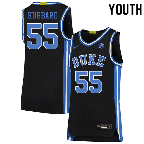 Youth #55 Spencer Hubbard Duke Blue Devils College Basketball Jerseys Sale-Black